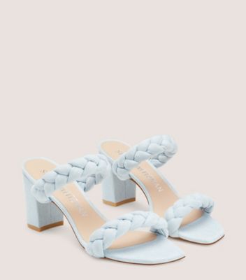Braida Aleena 75 Block Sandal, Light Wash Denim, Product