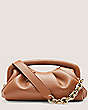 Stuart Weitzman,The Moda Frame Pouch,Pouch,Leather,Tan,Front View
