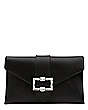 The Loveletter Shine Buckle Clutch, Black & Clear, Product