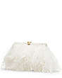 The VIP Plume Clutch, White, Product