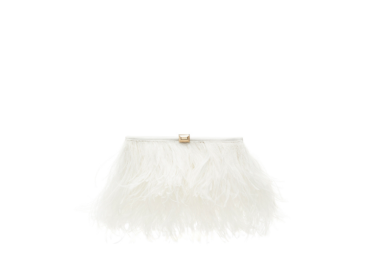 The VIP Plume Clutch, White, Product image number 0