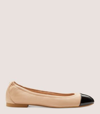 Gabby Ballet Flat, Golden Beige & Black, ProductTile