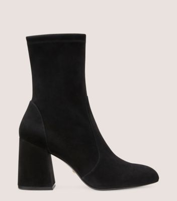 stuart weitzman black suede booties