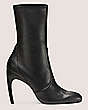 Stuart Weitzman,Luxecurve 100 Stretch Bootie,Bootie,Stretch Nappa Leather,Black,Front View