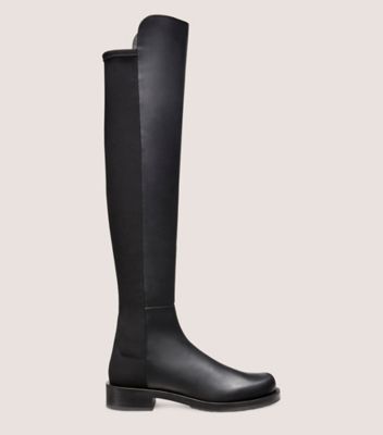 Stuart Weitzman,5050 BOLD BOOT,Boot,Calf Leather,Black,Front View