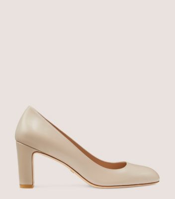 Stuart Weitzman Vida 75mm Patent Leather Pumps In Dune