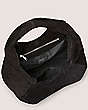 Stuart Weitzman,THE MODA HOBO BAG,Hobo bag,Textured Suede,Black,Top View