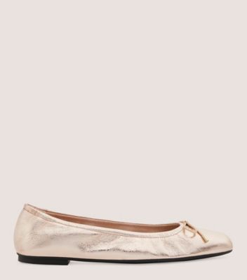 Shop Stuart Weitzman Bardot Bow Flat In Ballet